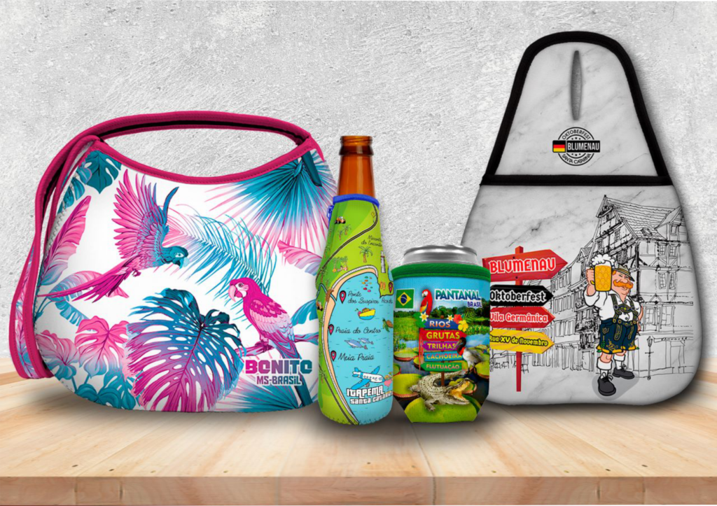 Souvenirs em neoprene